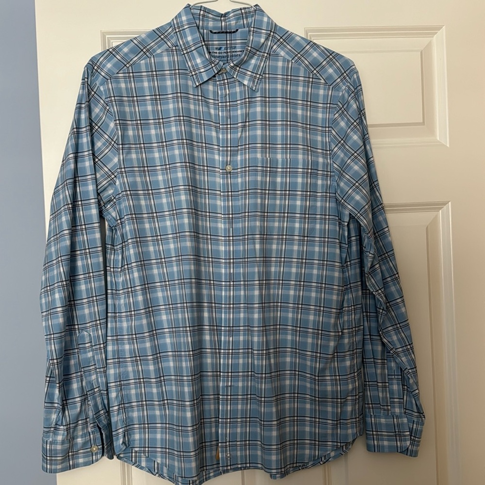Vineyard Vines OTG Brrr long sleeve button down collar shirt